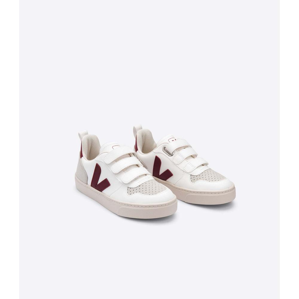 Veja V-10 CWL Joggesko Barn White/Burgundy | NO 861PJJ